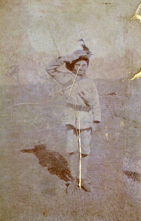 ALF STAFFORD 8 YEARS OLD IN AIF UNIFORM